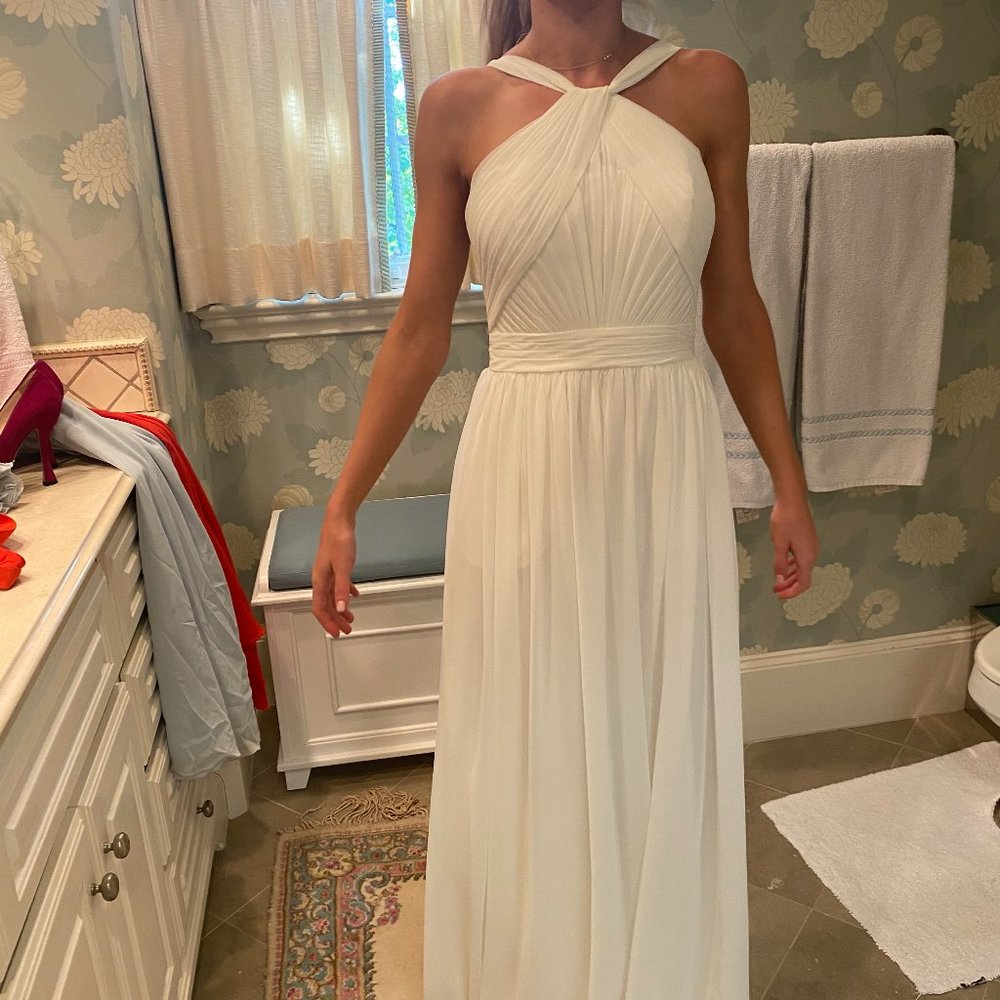 Bari Jay Ivory Bridesmaid Dress | Size 2